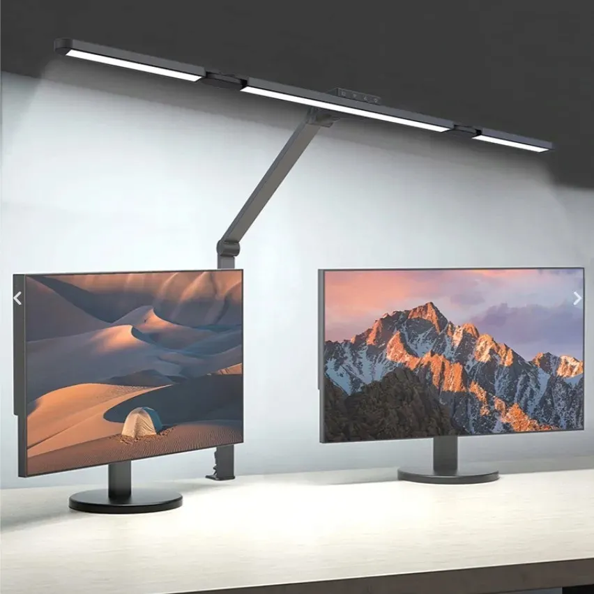 lampa-kreslarska-led-na-biurko-lampka-biurkowa-bezcieniowa-do-blatu-pilot-stan-nowy