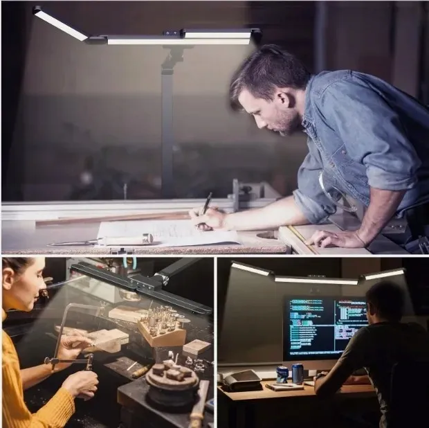 lampa-kreslarska-led-na-biurko-lampka-biurkowa-bezcieniowa-do-blatu-pilot-stan-nowy