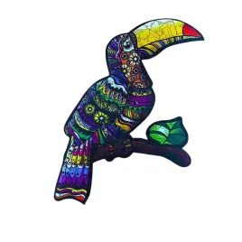 puzzle-drewniane-ukladanka-tropikalny-tukan-zestaw-puzzli-a4-ozdoba