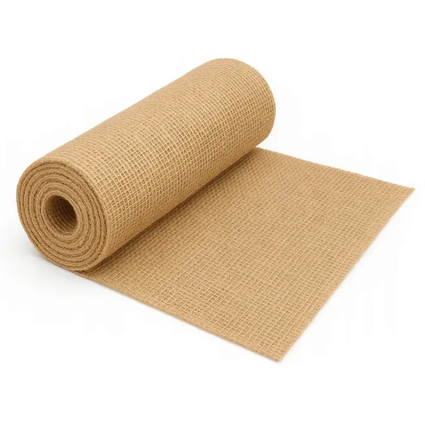Tkanina jutowa dekoracyjna 110 × 100 cm – juta naturalna 245 g/m²