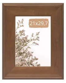 ramka-na-zdjecie-21x297-a4-szeroka-rama-brazowa-szklo-vintage-boho-klasyk