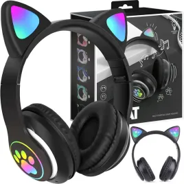 sluchawki-bezprzewodowe-z-mikrofonem-kolorowe-kocie-uszy-led-dla-dzieci