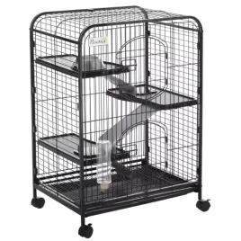 klatka-dla-gryzoni-poziomowa-na-kolkach-z-wyposazeniem-wyjmowana-taca-93x64