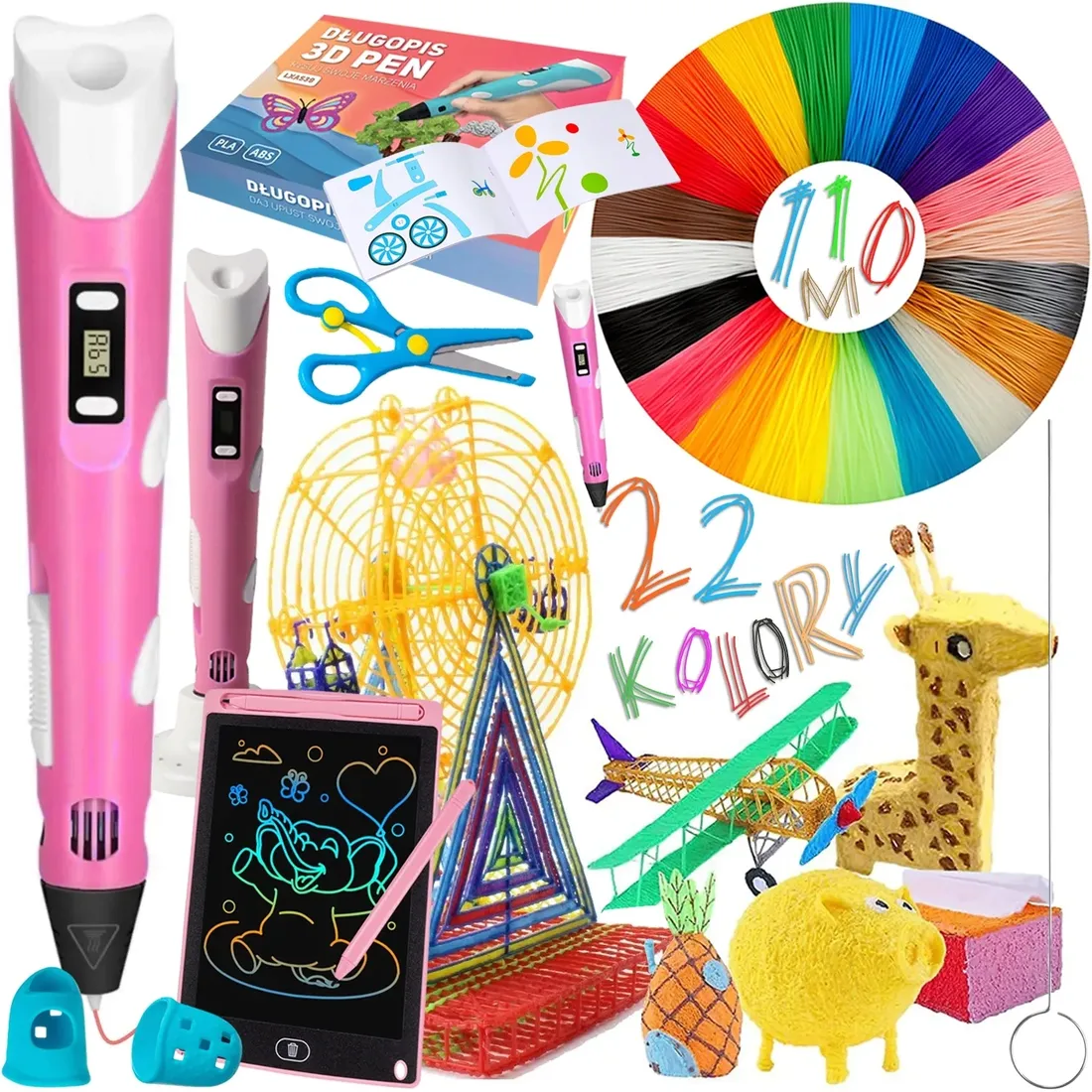 dlugopis-3d-drukarka-dla-dzieci-zestaw-wklady-110m-tablet-i-szablony