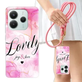 etui-do-xiaomi-redmi-note-14-5g-case-or-crossbody-smycz-rozowe-marmury-wzory