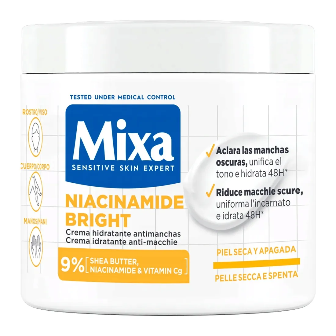 krem-nawilzajacy-przeciw-przebarwieniom-mixa-niacinamide-bright-400-ml