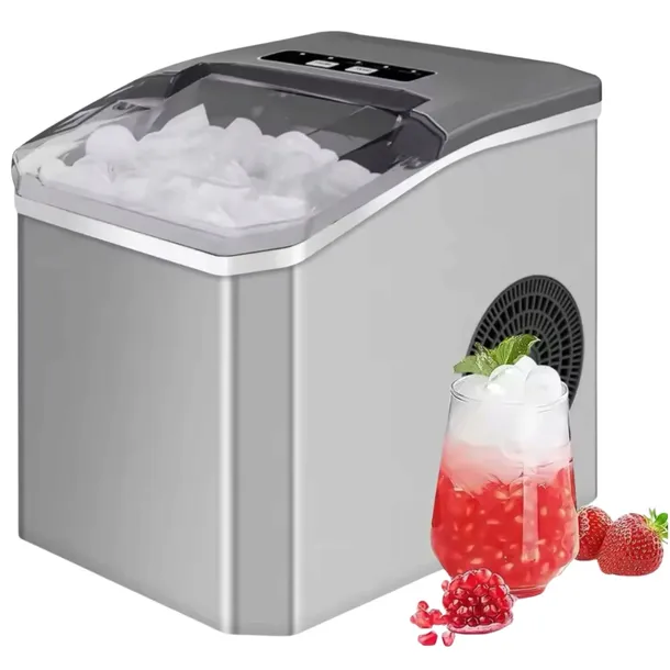 Kostkarka Do Lodu Automatyczna Elektryczna Domowa 12KG/24H 2 Rozmiary Lodu