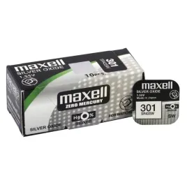 bateria-maxell-301-sr43sw-155v-10-sztsilver-oxide-cena-za-10-szt