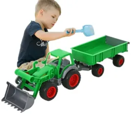 zielony-traktor-z-przyczepa-gumowe-kola-xxl-63cm