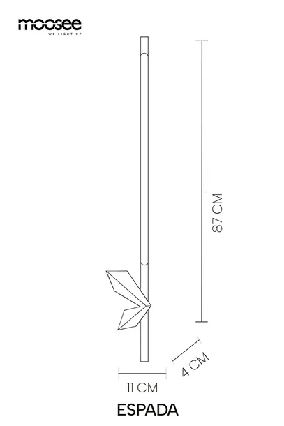 moosee-lampa-scienna-espada-led-zlota-glebokosc-4-cm