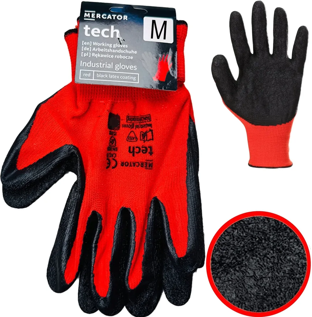 rekawice-robocze-mercator-tech-red-black-latex-m-1-para