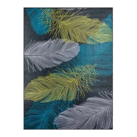 dywan-300x200cm-liscie-piorka-zielony-duzy-nowoczesny-antyposlizgowy-bcf