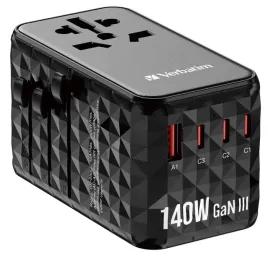 adapter-podrozny-verbattim-gan-140w-usb-c-a-eu-uk-us