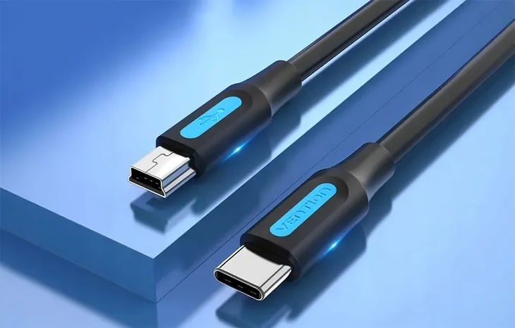 kabel-vention-usb-c-do-mini-b-1m-2a-ladowanie-i-transfer-danych-dlugosc-przewodu-1-m