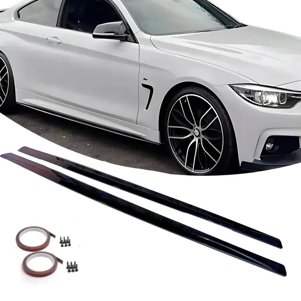 Dokładki Progów BMW F32 F36 F33 Pakiet Czarny Listwy progowe progi Boczne