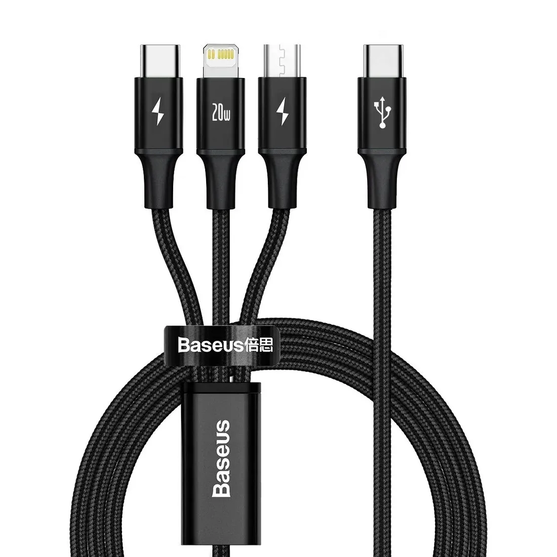 kabel-usb-3w1-baseus-rapid-series-micro-usb-lightning-usb-c-20w-1-5m-stan-nowy
