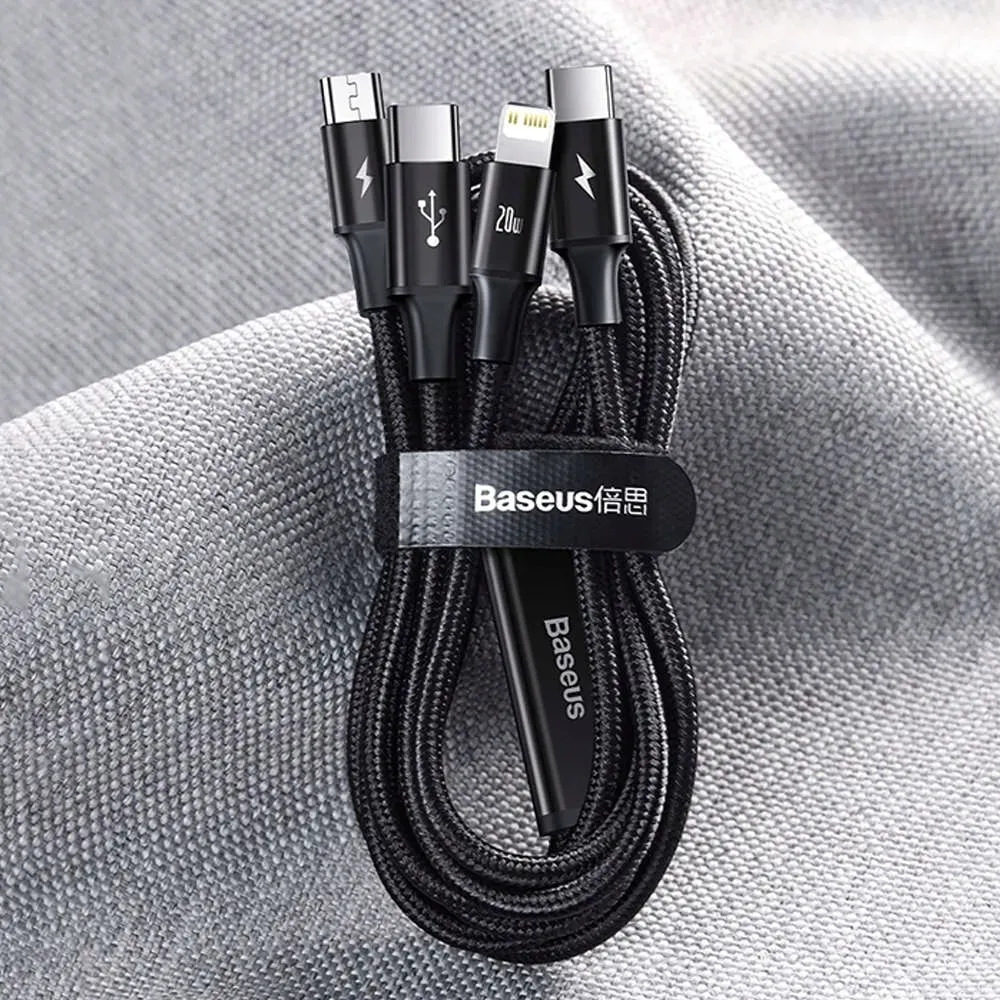 kabel-usb-3w1-baseus-rapid-series-micro-usb-lightning-usb-c-20w-1-5m-stan-nowy