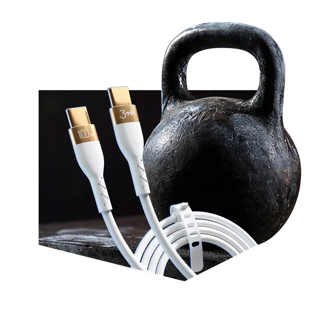 kabel-3mk-hyper-silicone-cable-usb-c-usb-c-100w-2m-bialy