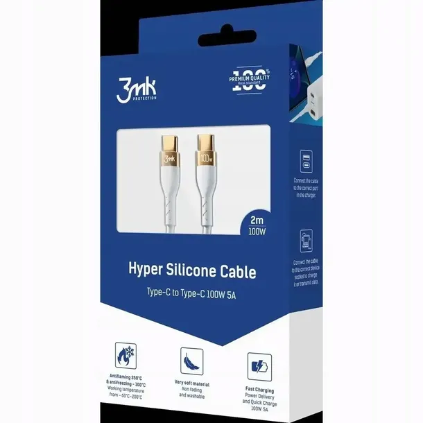 kabel-3mk-hyper-silicone-cable-usb-c-usb-c-100w-2m-bialy-waga-z-opakowaniem-0-05-kg
