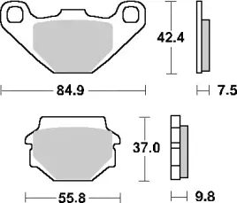 sbs-klocki-hamulcowe-kh067-street-standart-ceramic-kolor-czarny