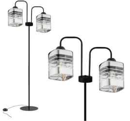 lampa-stojaca-podlogowa-czarny-szklany-klosz-loft-led