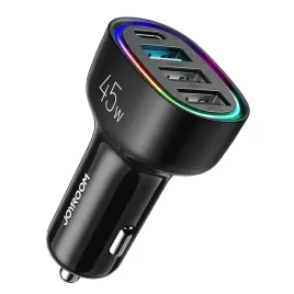 ladowarka-samochodowa-joyroom-jr-cl09-45w-usb-c-pd-qc3-0-czarna