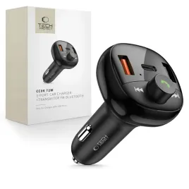 tech-protect-cc06-3-port-car-charger-pd72w-transmiter-fm-bluetooth-black