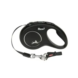 smycz-automatyczna-dla-psa-flexi-new-classic-s-tasma-5m-czarna-do-15kg