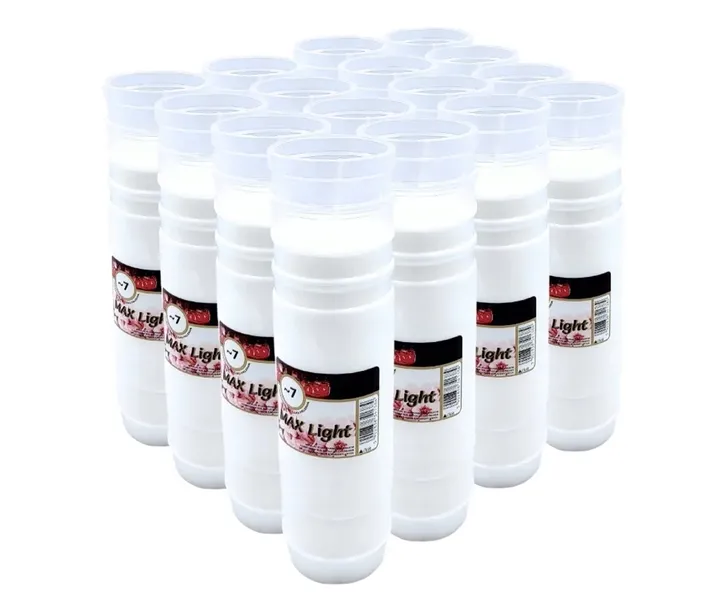 ZNICZE PARAFINOWE WKŁADY 7 DNI MAX LIGHT 16 SZT
