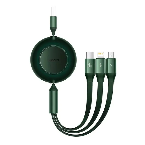 kabel-usb-3w1-baseus-bright-mirror-3-micro-usb-lightning-usb-c-66w-kolor-zielony