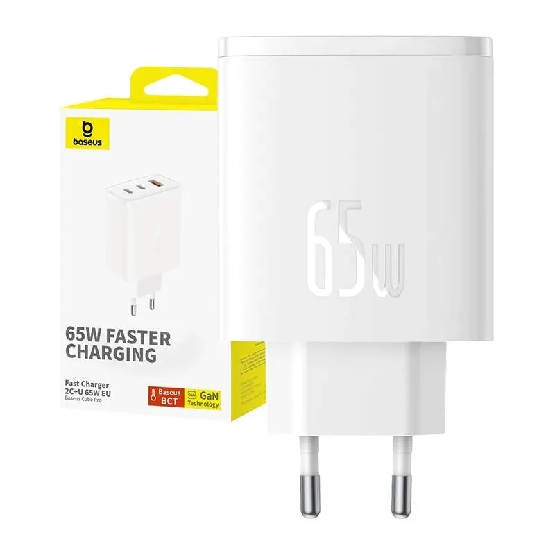 ladowarka-gan-baseus-cube-pro-65w-2x-usb-c-usb-a-biala