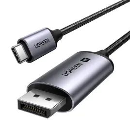 kabel-ugreen-cm556-ze-zlaczami-usb-c-i-displayport-8k-o-dlugosci-3-m-szar