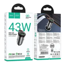 ladowarka-samochodowa-hoco-usb-a-usb-c-qc3-0-pd-3a-43w-kabel-usb-c-do-l