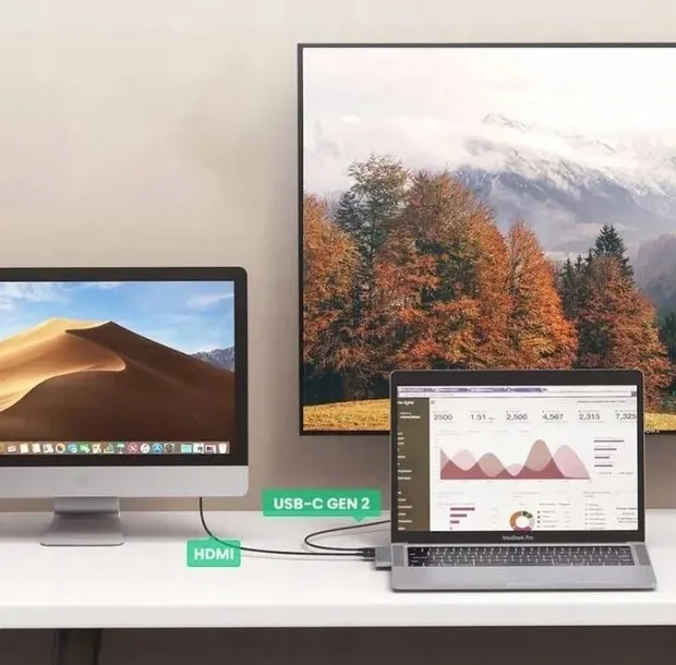 adapter-hub-ugreen-cm251-2xusb-c-do-3x-usb-3-0-hdmi-waga-z-opakowaniem-0-1-kg-kod-producenta-60559