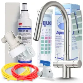 system-filtrowania-wody-filtr-kuchenny-bateria-srebrna-mat-trojdrozna-kran