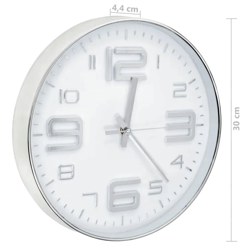 vidaxl-zegar-scienny-30-cm-srebrny-stan-nowy