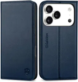 shieldon-naturalne-etui-skorzane-do-iphone-17-pro-rfid-z-klapka-granatowe