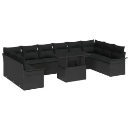 vidaxl-11-czesciowy-zestaw-sof-ogrodowych-z-poduszkami-czarny-rattan