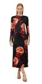 karen-millen-czarna-sukienka-midi-z-flare-rekawem-petite-36-b1g