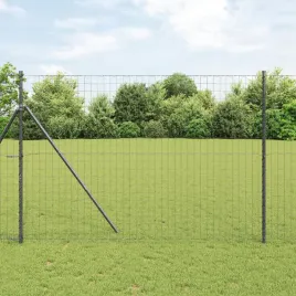 vidaxl-ogrodzenie-euro-szare-16x10-m-stal
