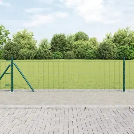 vidaxl-ogrodzenie-euro-z-13-slupkami-z-flanszami-0-4x50-m-stal-ocynkowana