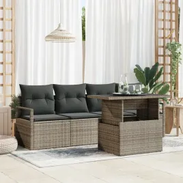 vidaxl-5-czesciowy-zestaw-sofowy-do-ogrodu-z-poduszkami-szary-polirattan