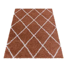 dywan-shaggy-romby-ceglany-160-cm-x-230-cm