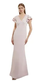 karen-millen-sukienka-krotki-rekaw-pudrowy-roz-dla-niskich-38-b1f