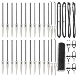 vidaxl-heksagonalne-ogrodzenie-szare-0-5x50-m-metal