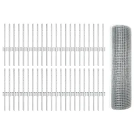 vidaxl-ogrodzenie-ze-spawanej-siatki-z-44-slupkami-u-srebrne-0-4x100-m-stal