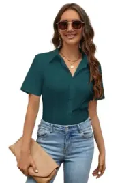 shein-koszula-damska-turkusowa-casual-44-lgs