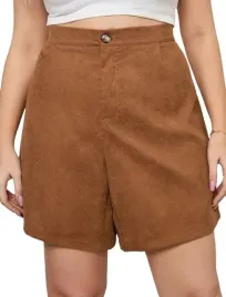 shein-plus-size-spodenki-brazowe-sztruksowe-46-lfz