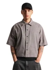 shein-krotki-rekaw-kratka-koszula-casual-z-kolnierzykiem-m-1eo