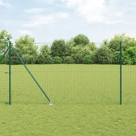vidaxl-ogrodzenie-euro-z-7-slupkami-15x10-m-stal-ocynkowana-zielona